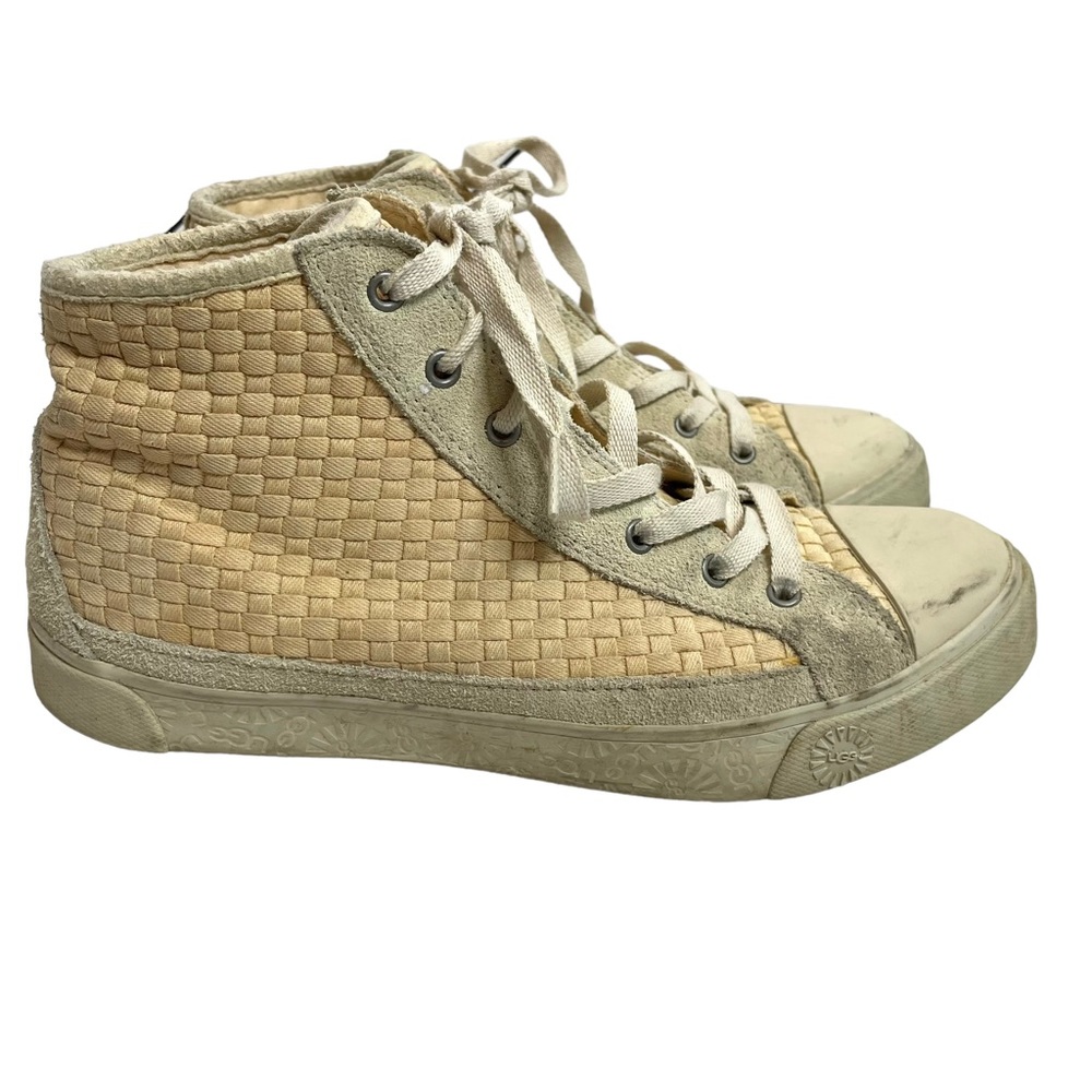 Ugg | Cayha Woven High Top Sherpa Lined Sneakers … - image 1